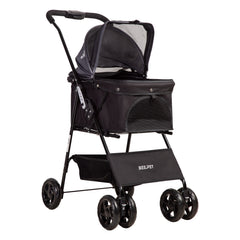 Coche Mascotas Plegable Easy Perro Gato Negro BeePet by Bebesit