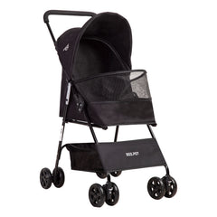 Coche Mascota Plegable Light  Perro Gato Negro BeePet  by Bebesit