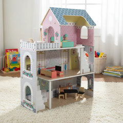 Casa de Muñecas + Muebles Madera Montessori Princesas